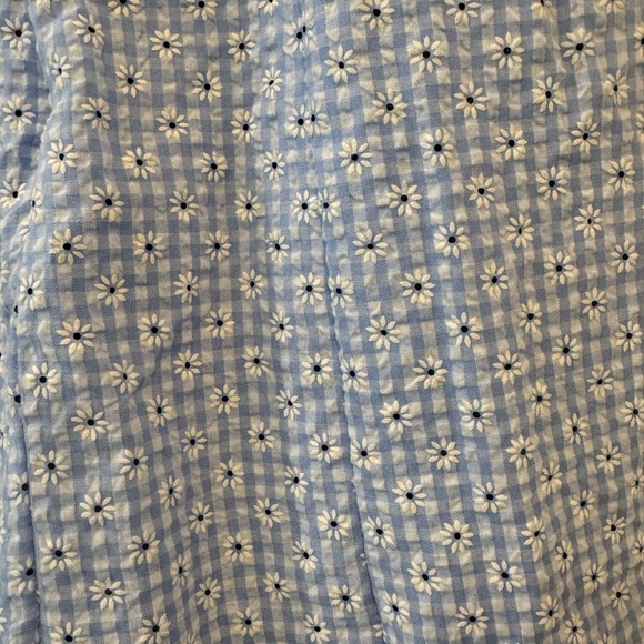 Alger’s State Blue Floral Puff Sleeve Dress - Picture 3 of 4